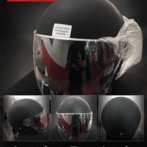 Casque Moto Homologué SAFE Noir Mat