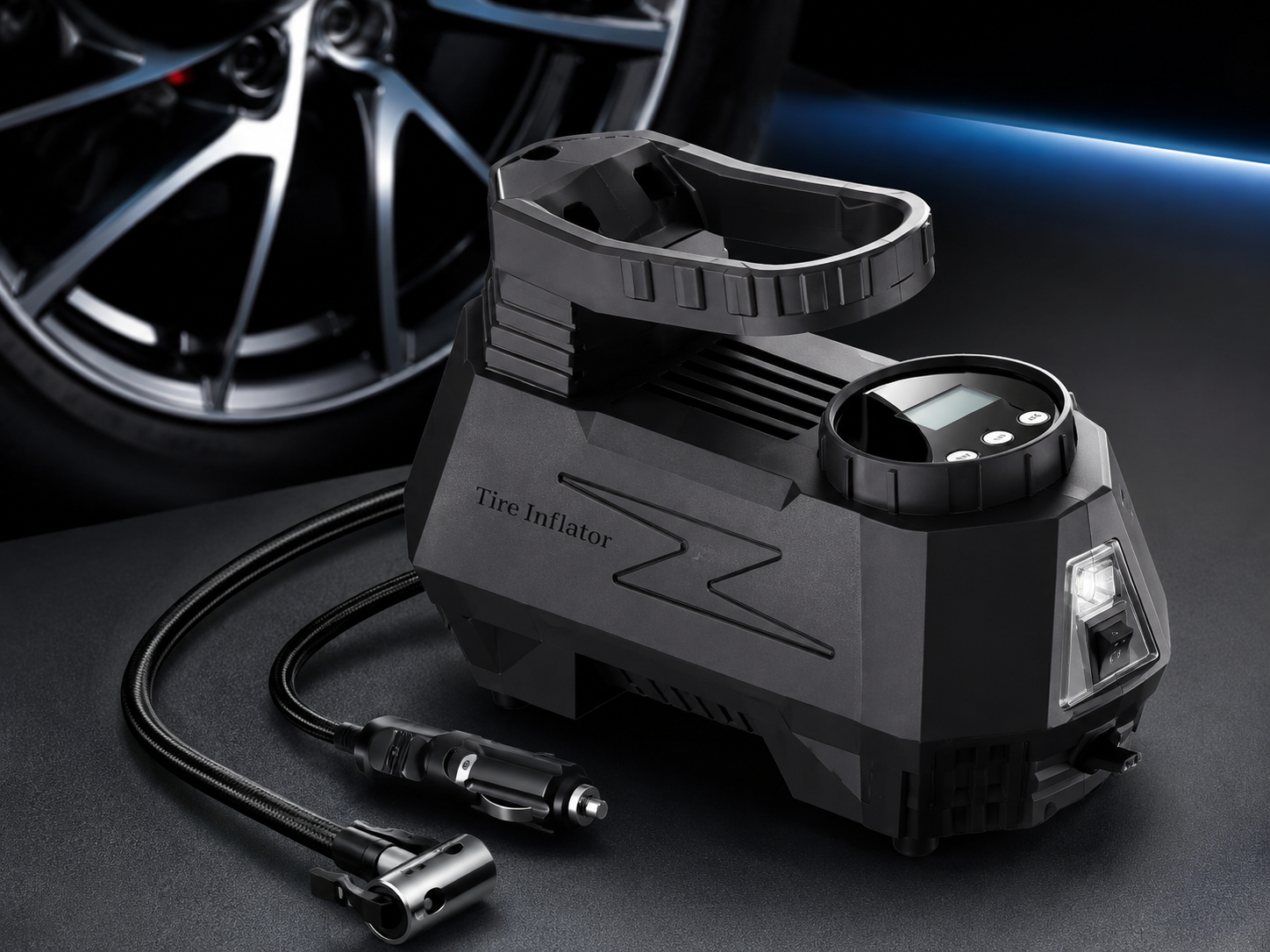 Compresseur d'Air Portable 12V – Gonfleur Électrique Haute Performance