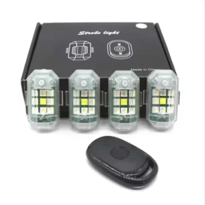 Lumières stroboscopiques multi couleur avec télécommande , rechargeable  et installation facile