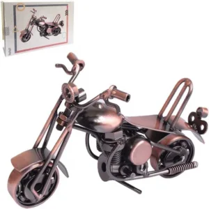 Maquette de moto décorative artisanale